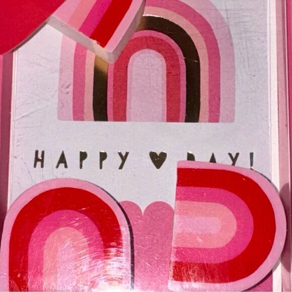 **SOLD** My Mind’s Eye 12 Pack Pink Rainbows & Unicorns Valentine’s Day Cards - Picture 6 of 10